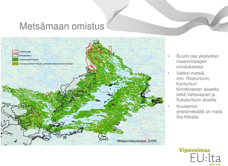 Riisitunturin, Karitunturi- Kirintövaaran alueella sekä