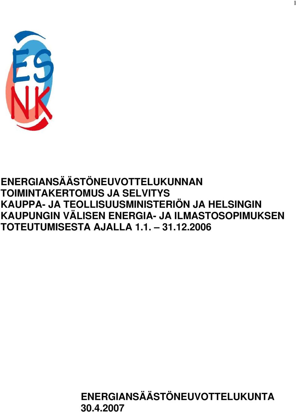 KAUPUNGIN VÄLISEN ENERGIA- JA ILMASTOSOPIMUKSEN