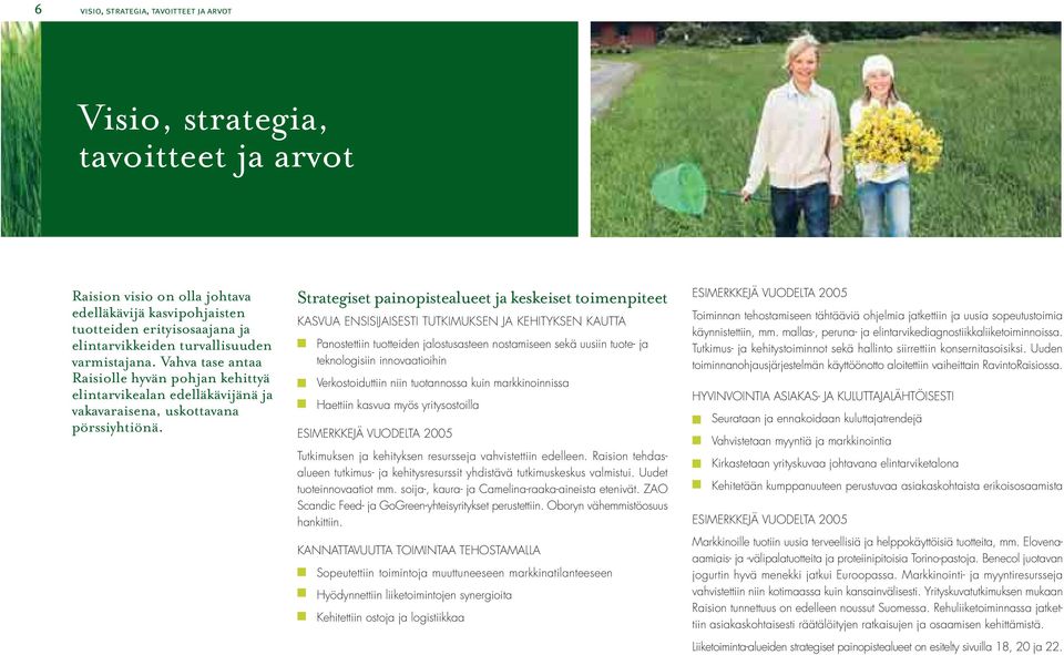 Strategiset painopistealueet ja keskeiset toimenpiteet KASVUA ENSISIJAISESTI TUTKIMUKSEN JA KEHITYKSEN KAUTTA.