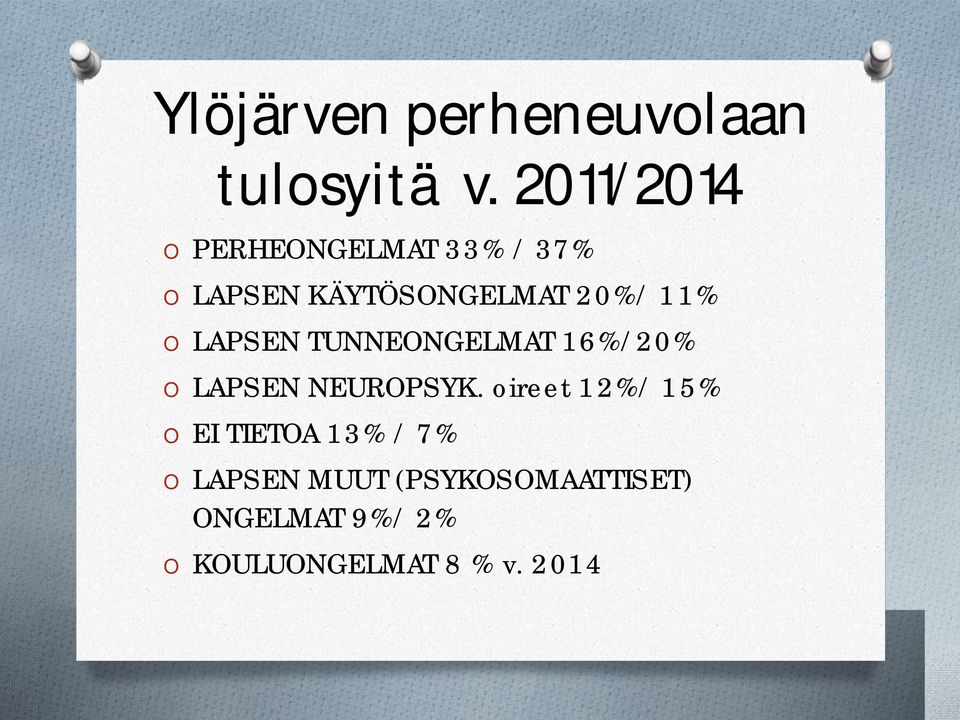 11% LAPSEN TUNNENGELMAT 16%/20% LAPSEN NEURPSYK.