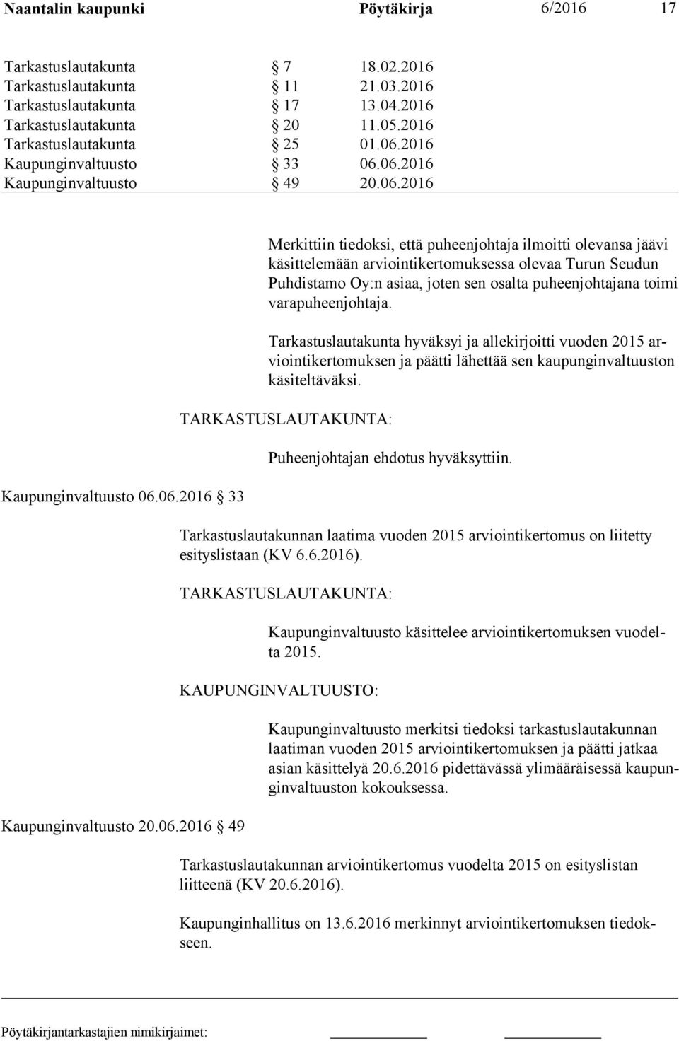 2016 Kaupunginvaltuusto 33 06.
