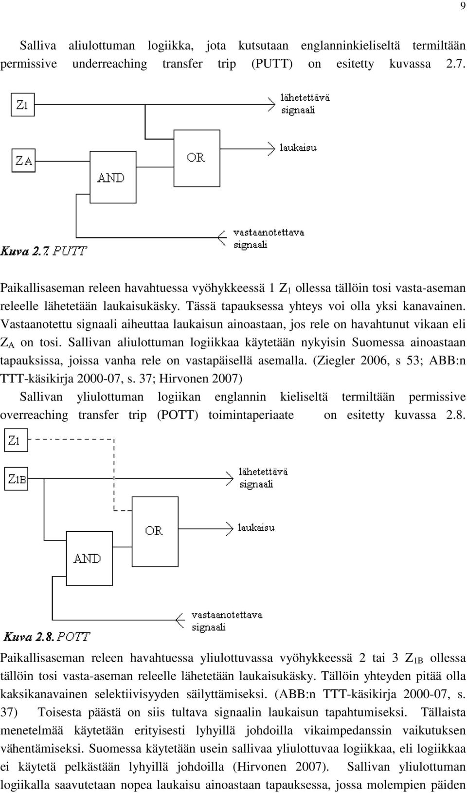 Vastaanotettu signaali aiheuttaa laukaisun ainoastaan, jos rele on havahtunut vikaan eli Z A on tosi.