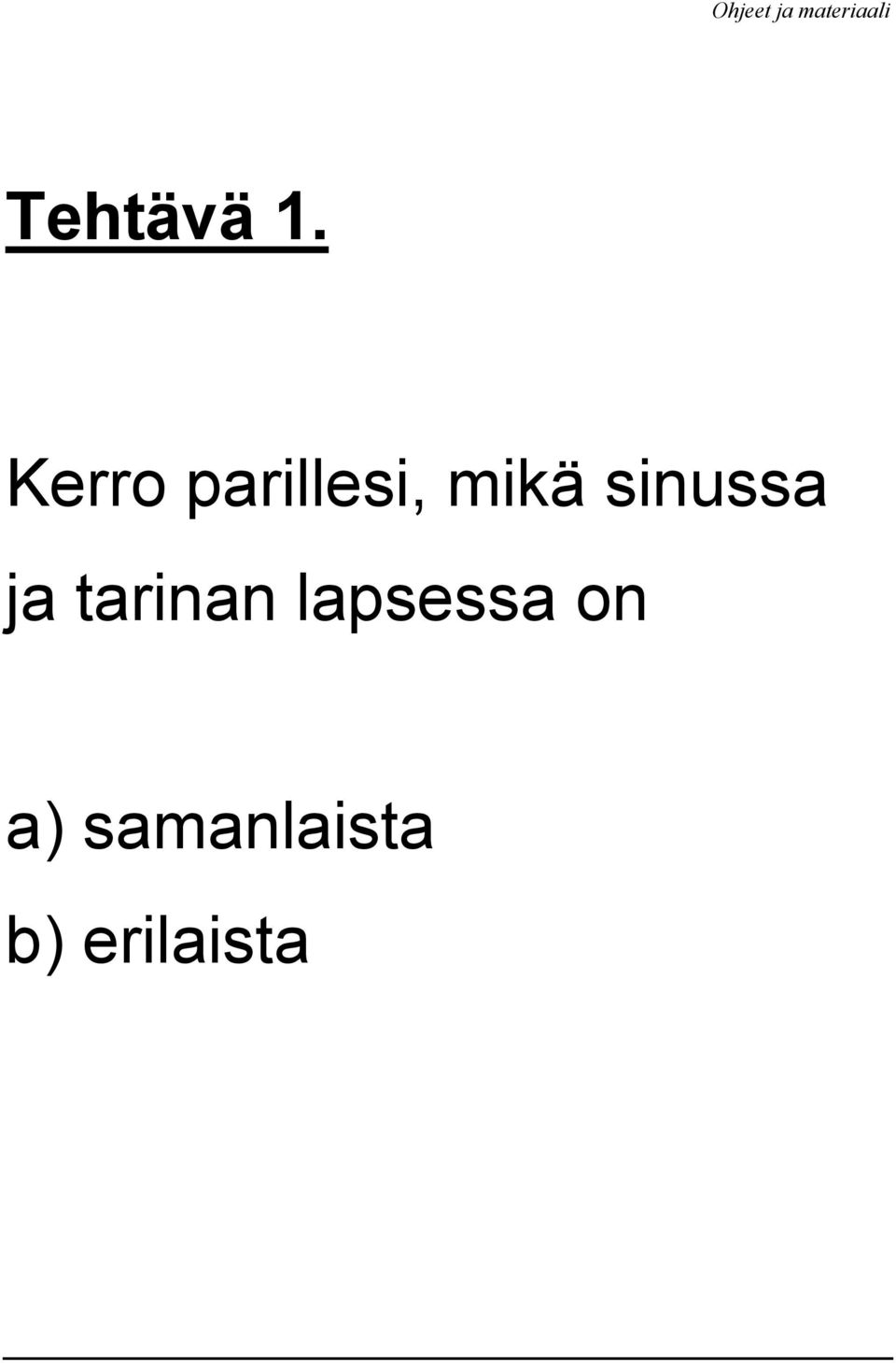 sinussa ja tarinan