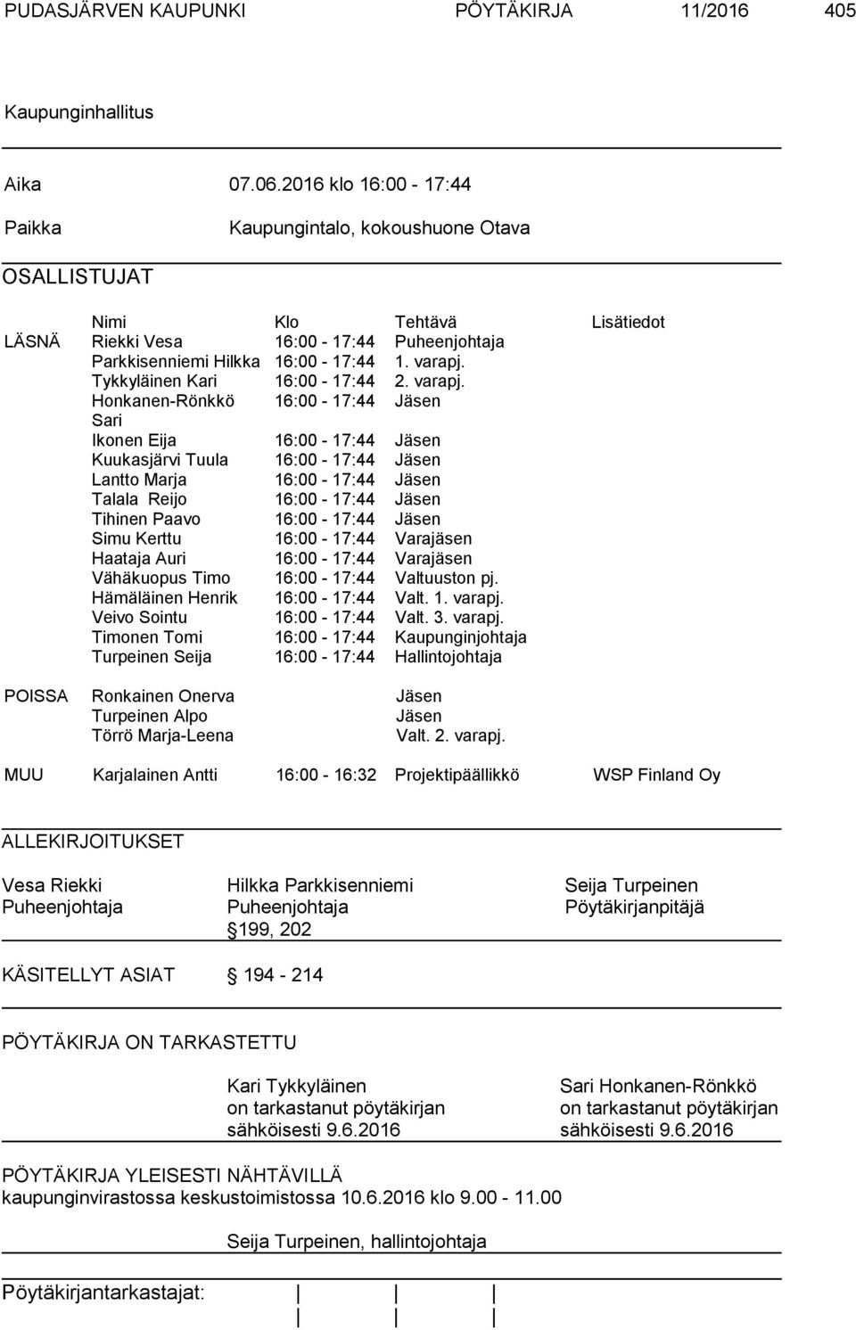 Tykkyläinen Kari 16:00-17:44 2. varapj.