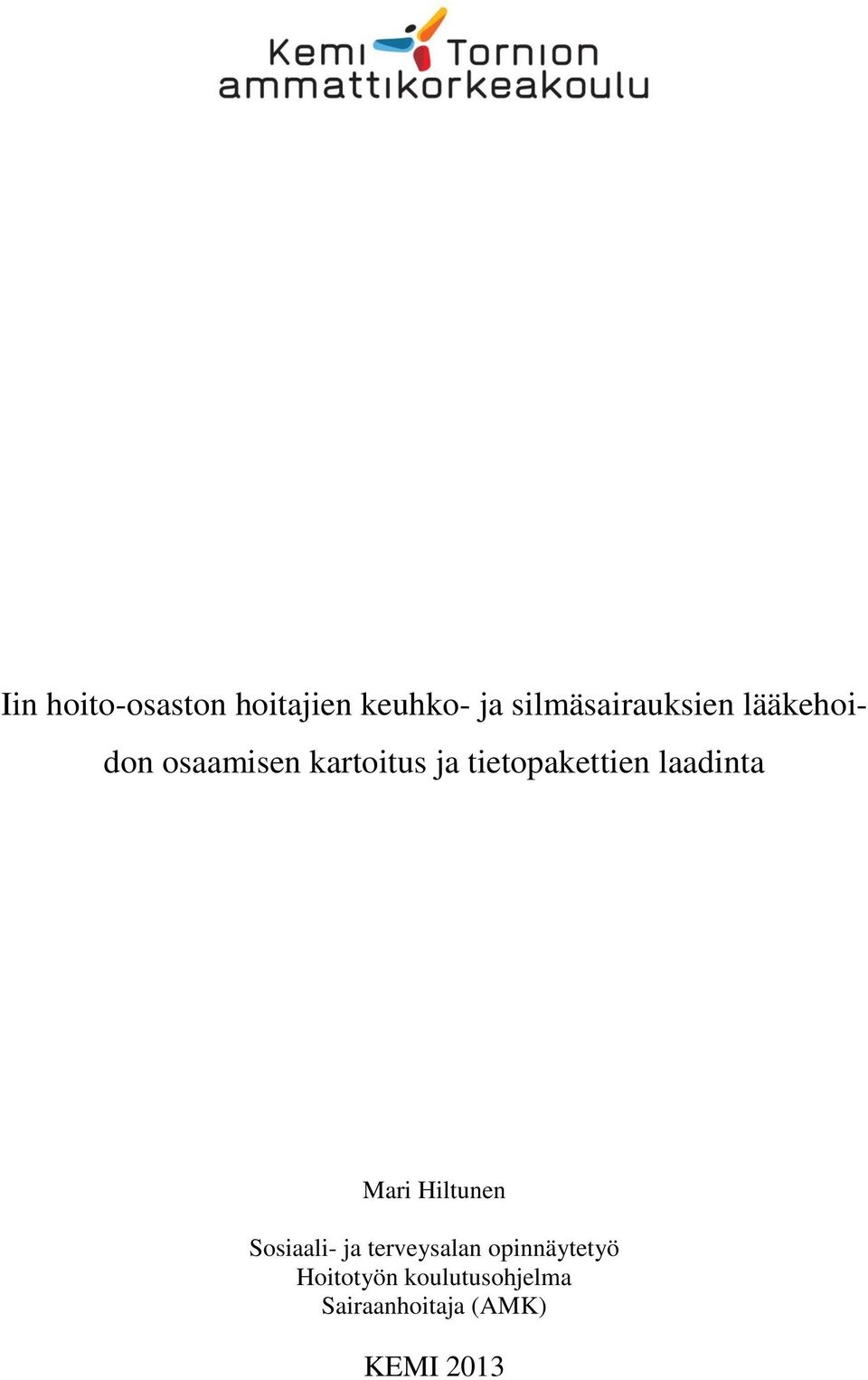 laadinta Mari Hiltunen Sosiaali- ja terveysalan