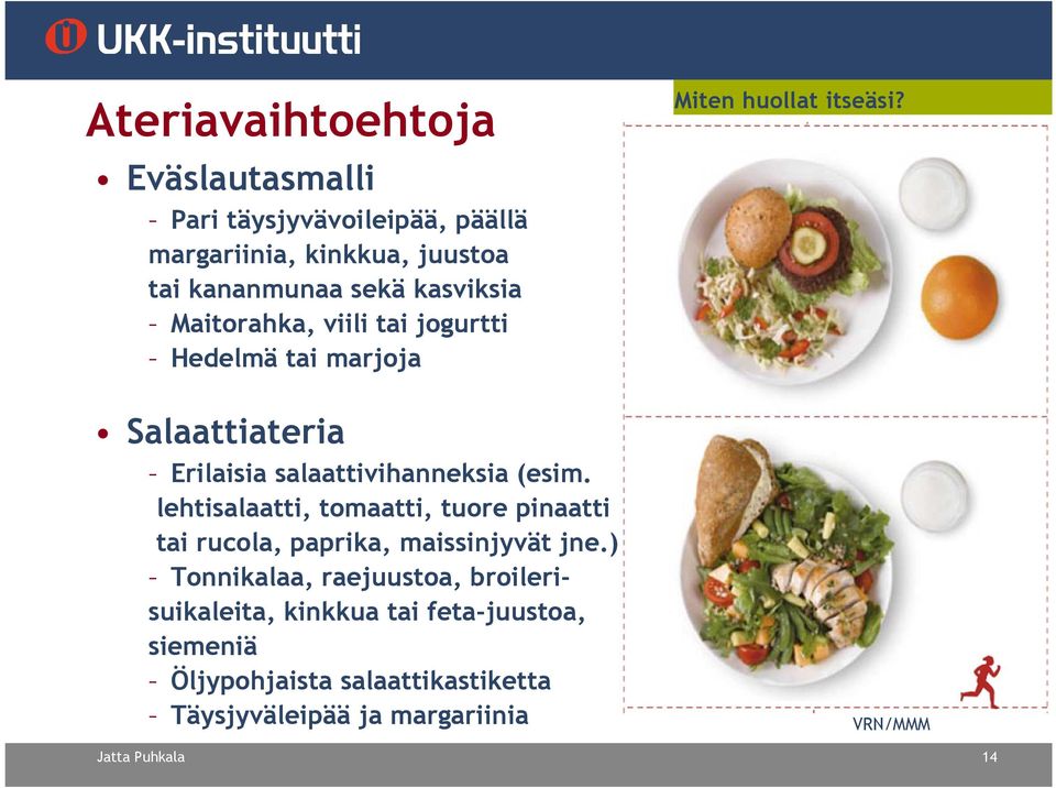 Salaattiateria Erilaisia salaattivihanneksia (esim.