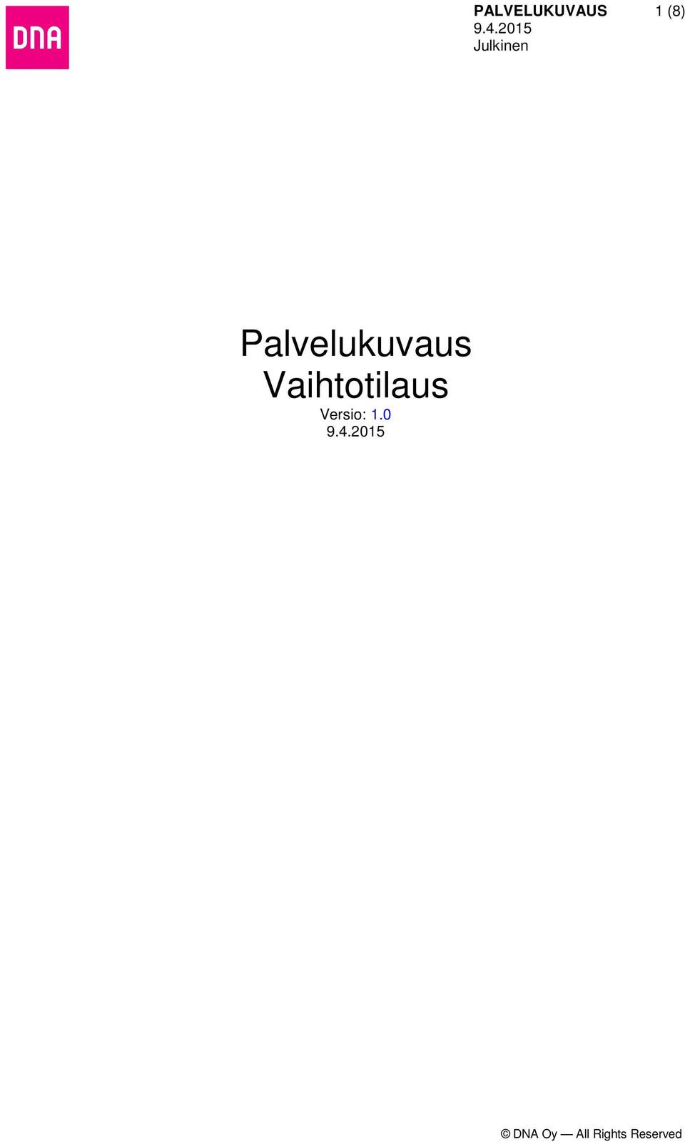 Palvelukuvaus