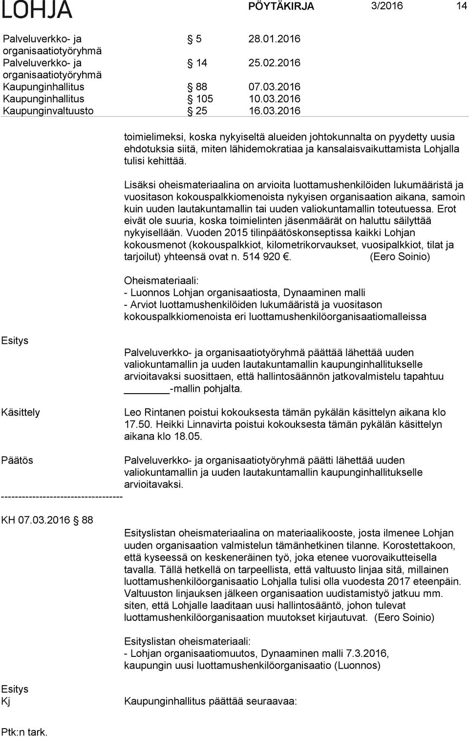 2016 Kaupunginvaltuusto 25 16.03.