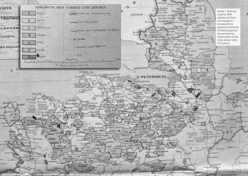 Köppenin kartasta Ethnographische Karte des