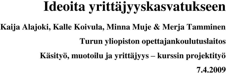 Turun yliopiston opettajankoulutuslaitos