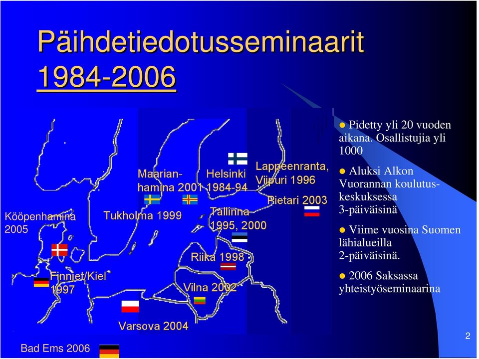 koulutuskeskuksessa 3-päiväisinä Viime vuosina Suomen