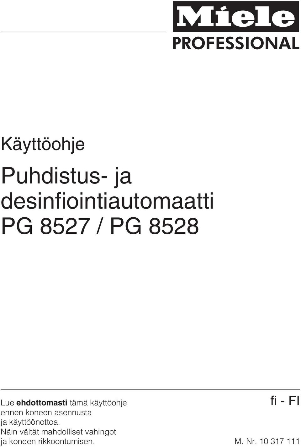 koneen asennusta ja käyttöönottoa.