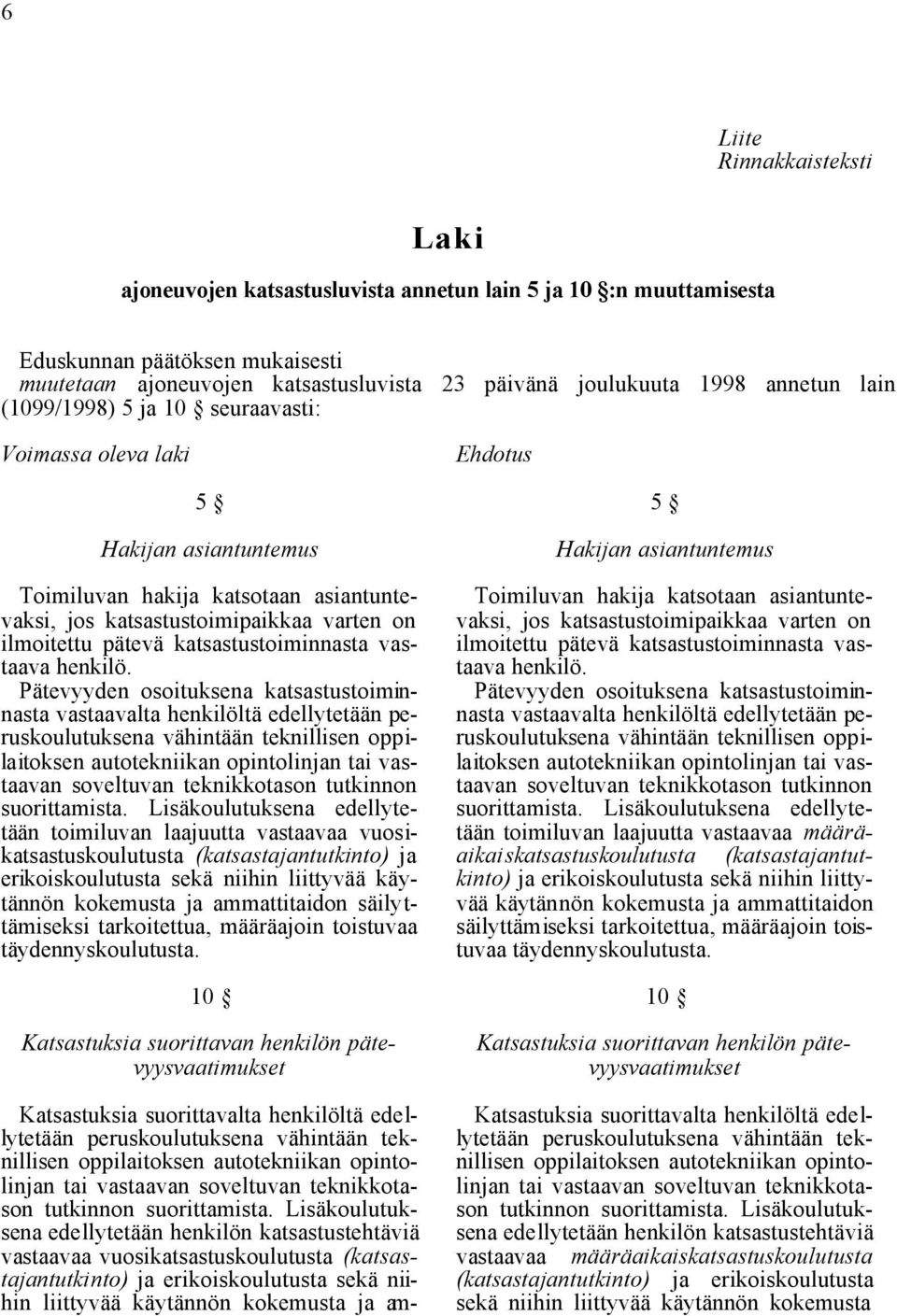 katsastustoiminnasta vastaava henkilö.