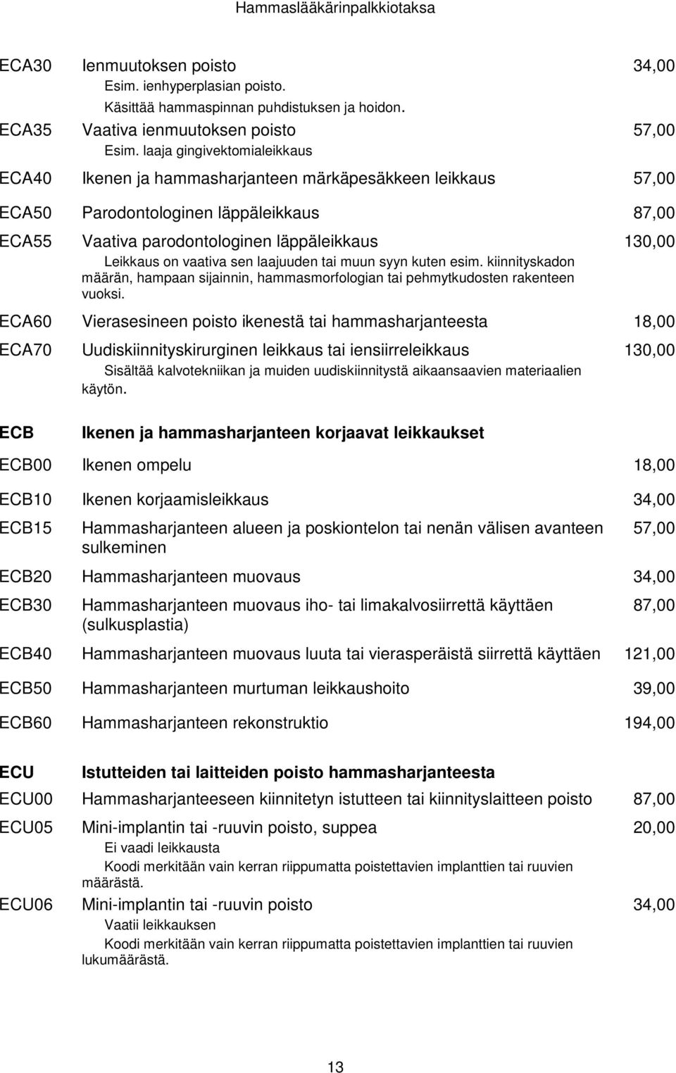 on vaativa sen laajuuden tai muun syyn kuten esim. kiinnityskadon määrän, hampaan sijainnin, hammasmorfologian tai pehmytkudosten rakenteen vuoksi.