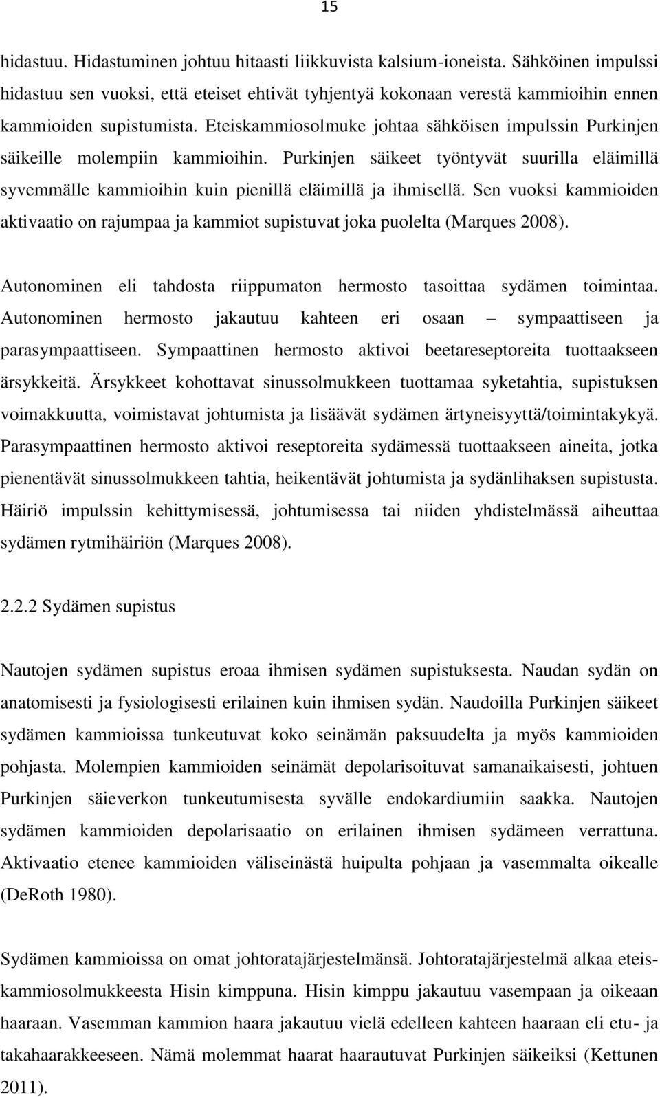 Eteiskammiosolmuke johtaa sähköisen impulssin Purkinjen säikeille molempiin kammioihin. Purkinjen säikeet työntyvät suurilla eläimillä syvemmälle kammioihin kuin pienillä eläimillä ja ihmisellä.