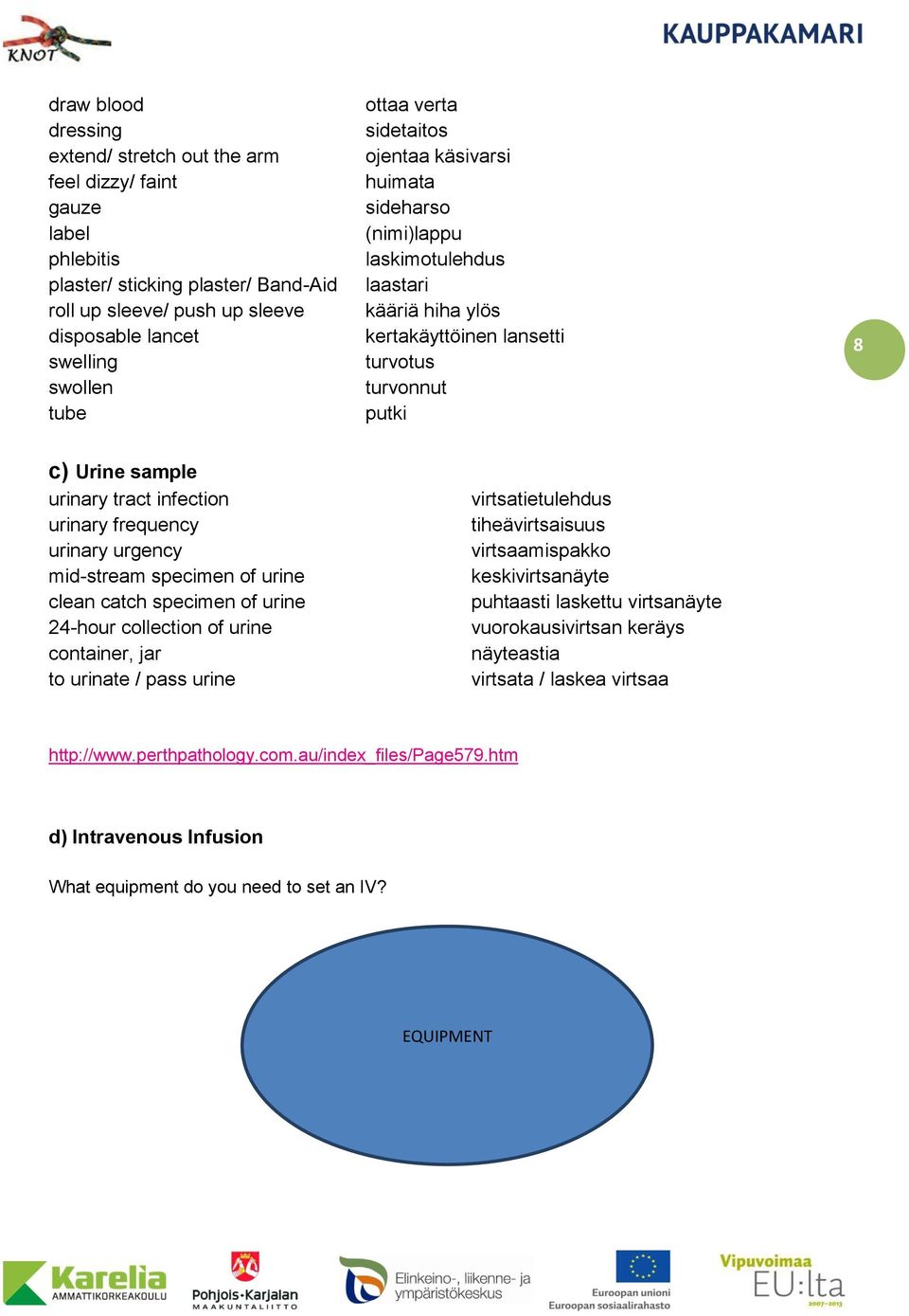 infection urinary frequency urinary urgency mid-stream specimen of urine clean catch specimen of urine 24-hour collection of urine container, jar to urinate / pass urine virtsatietulehdus