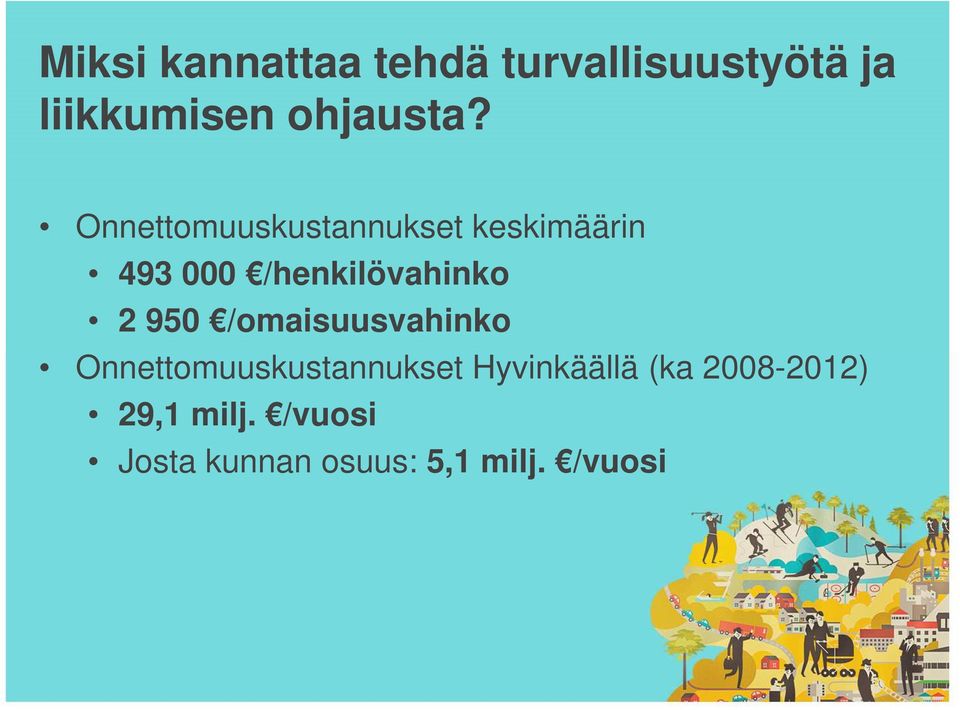 950 /omaisuusvahinko Onnettomuuskustannukset Hyvinkäällä (ka