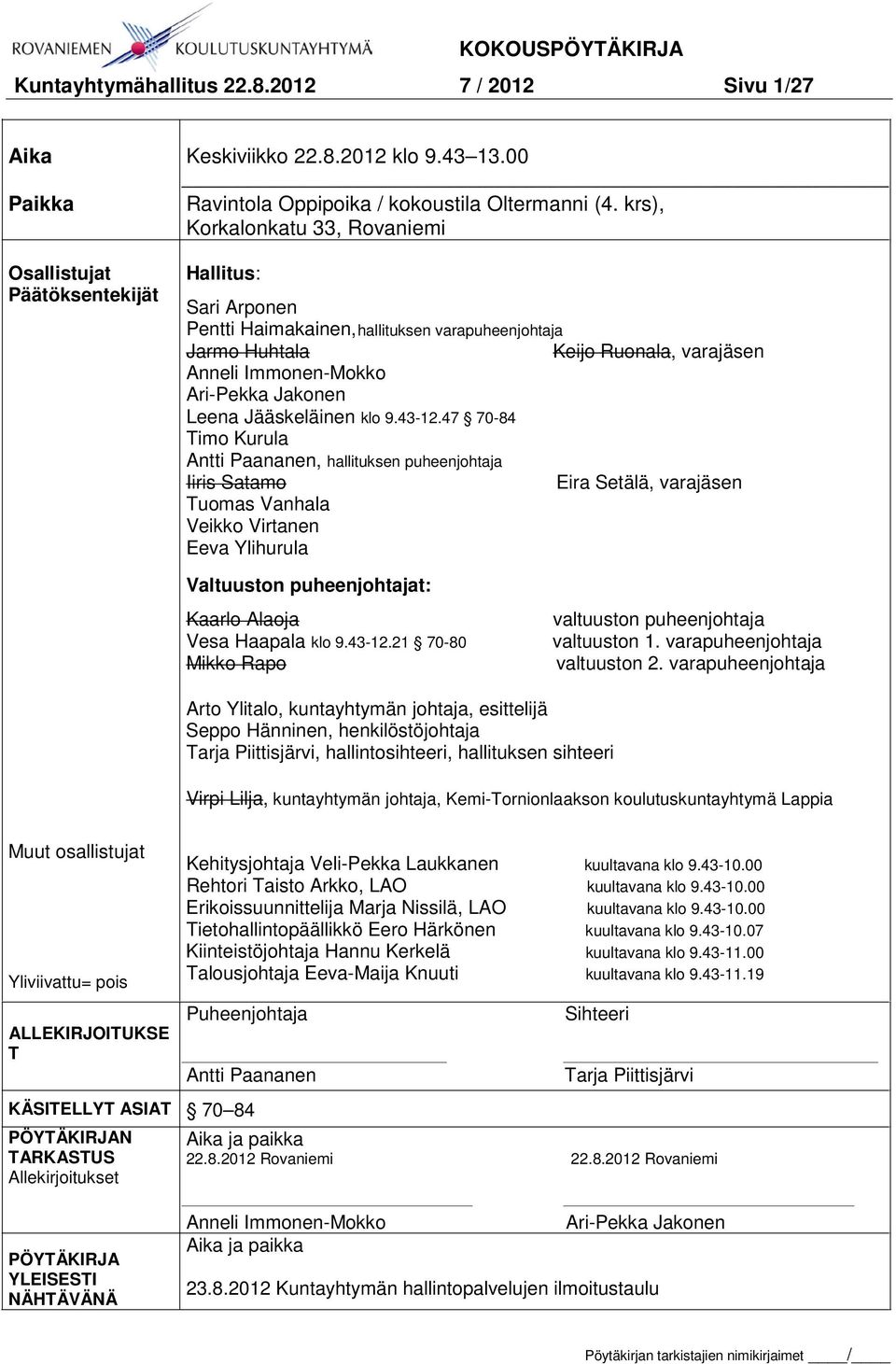 Jääskeläinen klo 9.43-12.