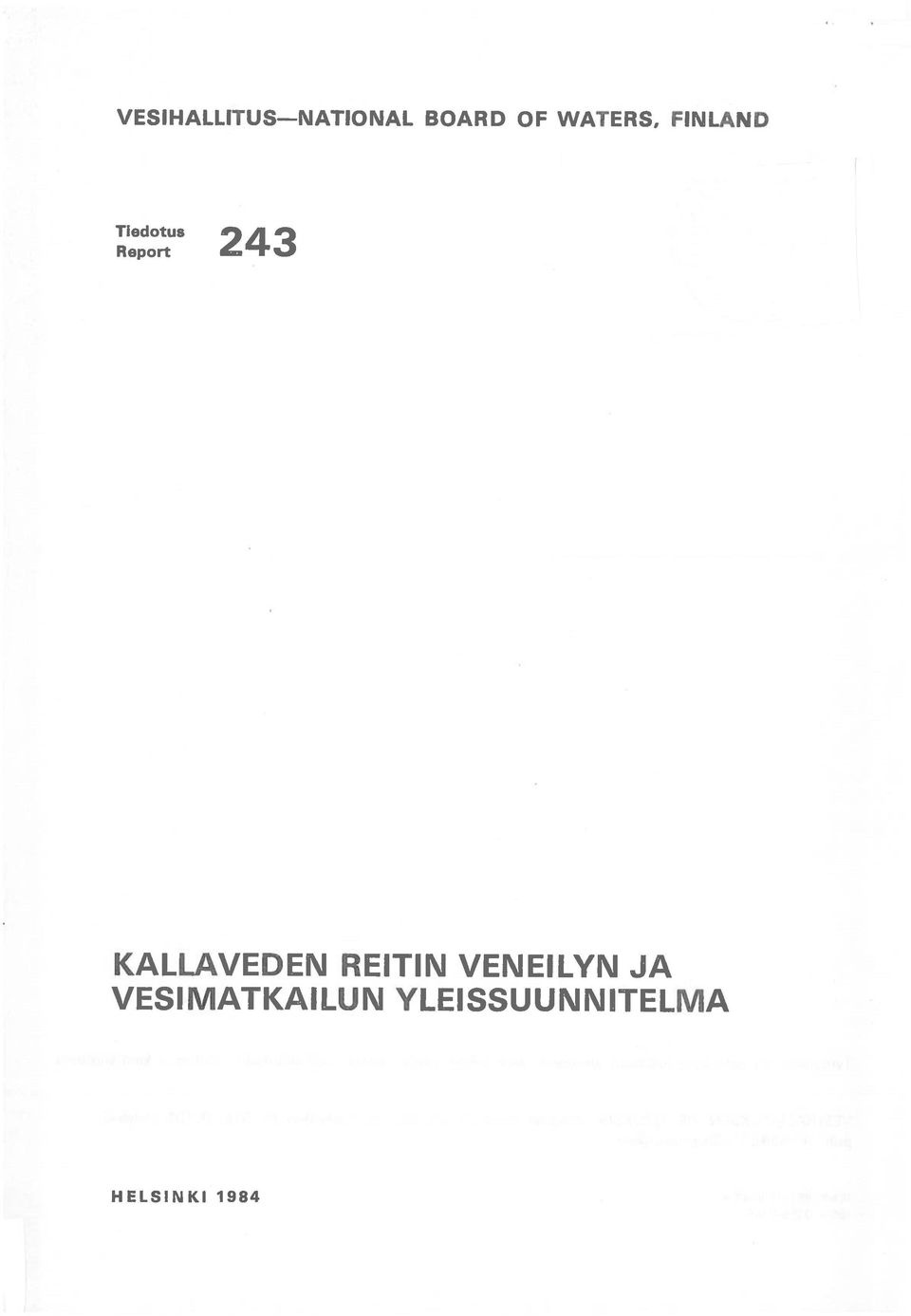 KALLAVEDEN REITIN VENEILYN JA