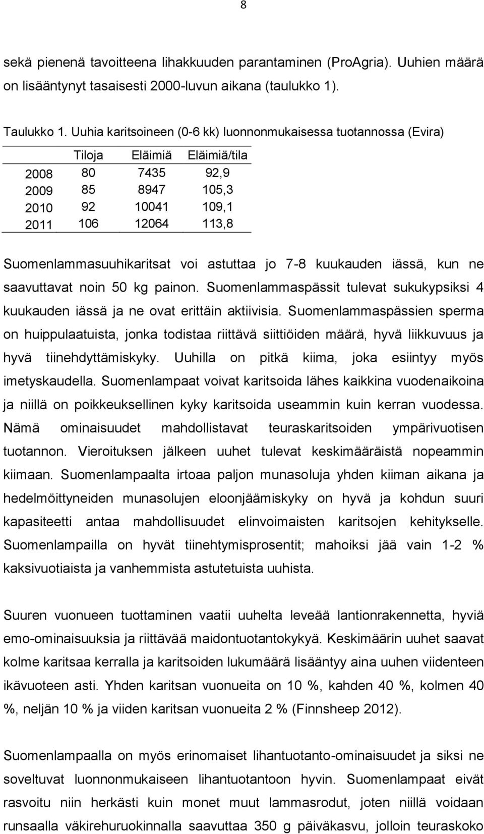 voi astuttaa jo 7-8 kuukauden iässä, kun ne saavuttavat noin 50 kg painon. Suomenlammaspässit tulevat sukukypsiksi 4 kuukauden iässä ja ne ovat erittäin aktiivisia.