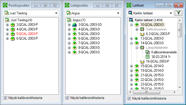 Napsauttamalla hiiren kakkosnäppäintä puurakenteen kohdalla avautuu ponnahdusvalikko, jossa on useita tärkeitä toimintoja.