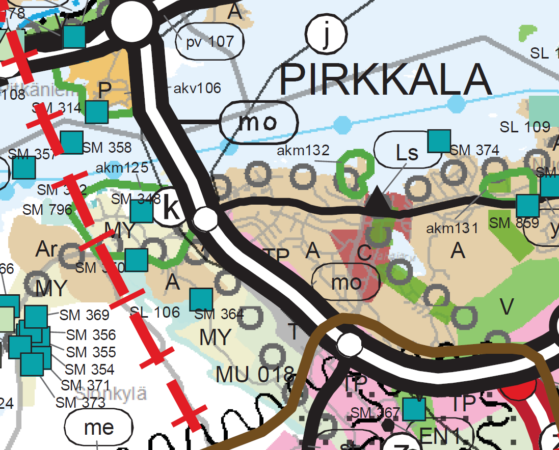 luontoselvityksessä, joka sisälsi direktiivilajeista liito-oravien ja lepakoiden kartoitukset, alueella ei todettu merkittäviä luontoarvoja. Pääosin suunnittelualue on viljeltyä peltoa.