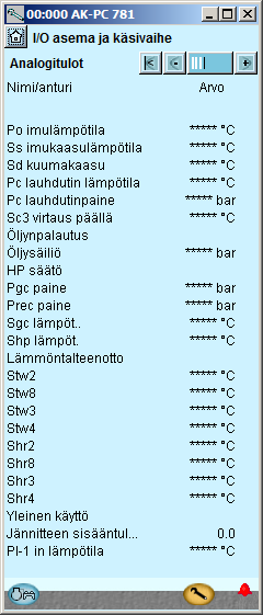 Liitäntöjen tarkistus - jatkoa 5. Tarkista analogiset ulostulot Aseta ulostulojännitteen säätö käsikäytölle. Paina Mode kenttää. Valitse MAN. Paina Value kenttää Valitse esimerkiksi 50%. Paina OK.