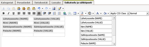InfoWeb 3.3 61(122) Tallenna lopuksi oma lomake ennen välilehdiltä poistumista. Lomake siirtyy Lomakevaraston listaukseen, jossa ovat listattuna kaikki omat lomakkeet, joihin on käyttäjällä oikeudet.