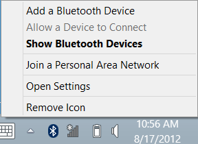 42 - Bluetooth-yhteyden käyttäminen Bluetooth-laitteen lisääminen Jokaisen uuden laitteen ja tietokoneen Bluetooth-sovittimen välille on ensin luotava "laitepari".