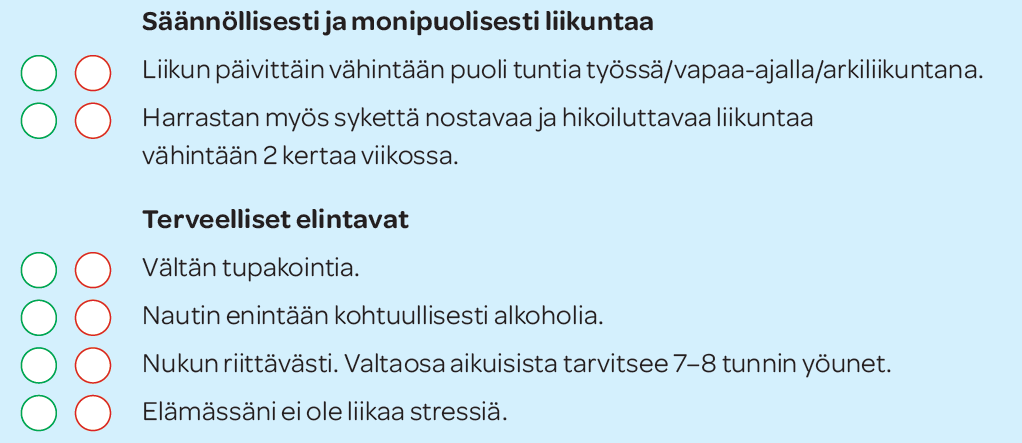 Elämäntavat tarkasteluun Jos havaitsit