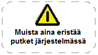 Säädä myös kuuman veden virausta, näin varmistat käyttöveden riittävyyden. Putkisto Normaalisti käytetään kupari- tai teräsputkea putkiston rakentamisessa.