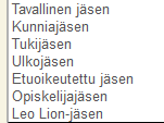 Jäsentiedot Sivu 5 / 23 4.1 Jäsenen perustiedot Mr, Mrs, jne. Älä anna Suomessa Lisätään mahdollisemman paljon tietoa uudesta jäsenestä.