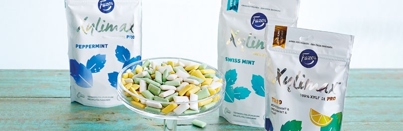 *6416453613225* Makeisvalikoima G 630236 Xylimax PRO Trio 130 g & Moomin Vadelma-Hedelmä 100 g täysksylitolipurukumit, 70 ps sekadisplay G lava 1/10/10 611322 Xylimax Moomin Hedelmä