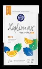 Makeisvalikoima G 611320 Xylimax PRO Trio täysksylitolipurukumi 130 g 15 ps/ltk G lava 1/18/72 T 344408 MN 136232 611833 Xylimax Pro Menthol Täysksylitolipurukumi 80 g 24 ps/ltk lava 1/18/72