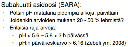 PÖTSIN HAPPAMOITUMISEN VAIKUTUS