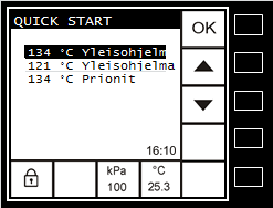 Asetukset QuickStart-pikakäynnistystoiminto Voit ohjelmoida eniten käyttämäsi ohjelman käynnistymään pikakäynnistyksellä.