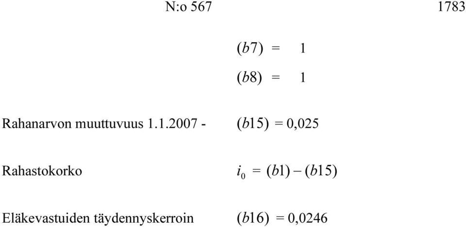 1.007 - (b 15) = 005 ahastokorko i 0