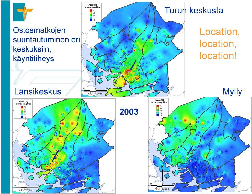 käyntitiheys Location,