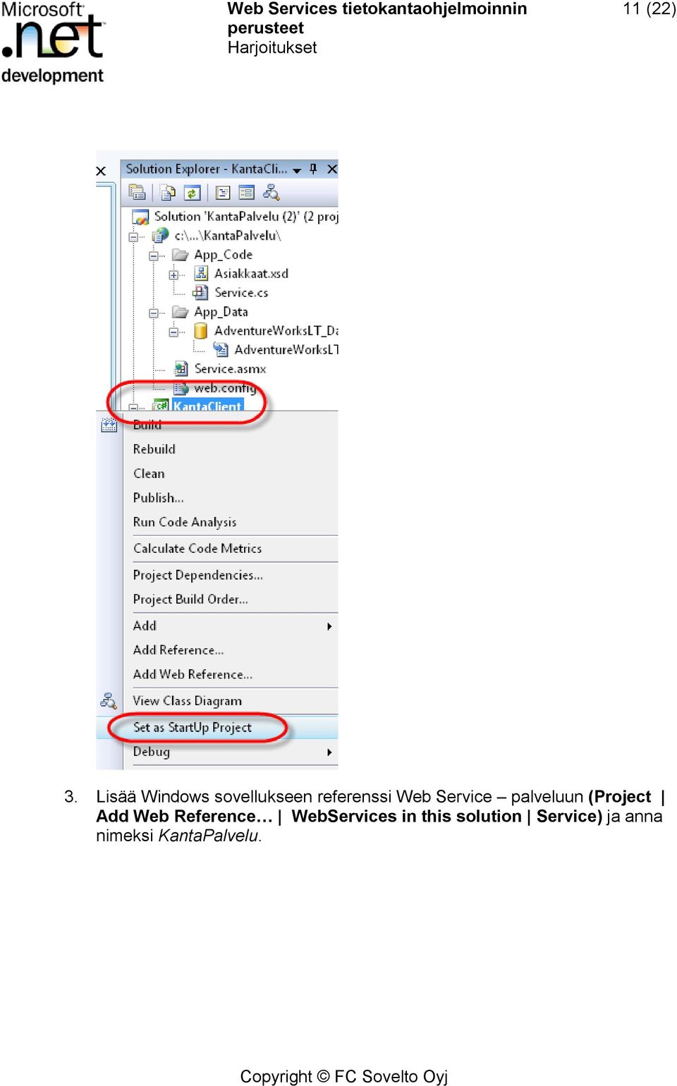 Service palveluun (Project Add Web