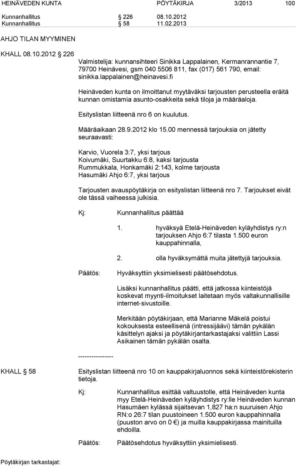 Määräaikaan 28.9.2012 klo 15.