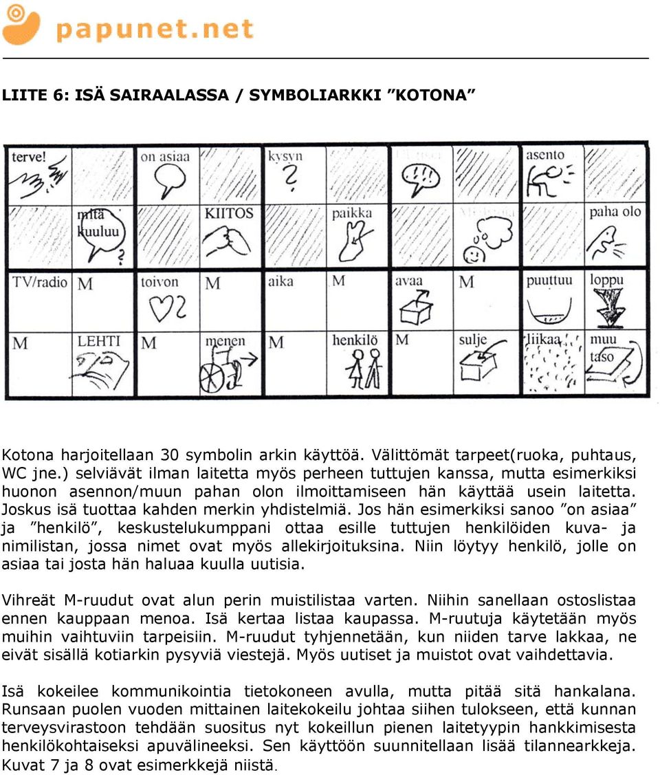 Jos hän esimerkiksi sanoo on asiaa ja henkilö, keskustelukumppani ottaa esille tuttujen henkilöiden kuva- ja nimilistan, jossa nimet ovat myös allekirjoituksina.