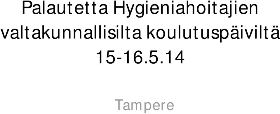 valtakunnallisilta