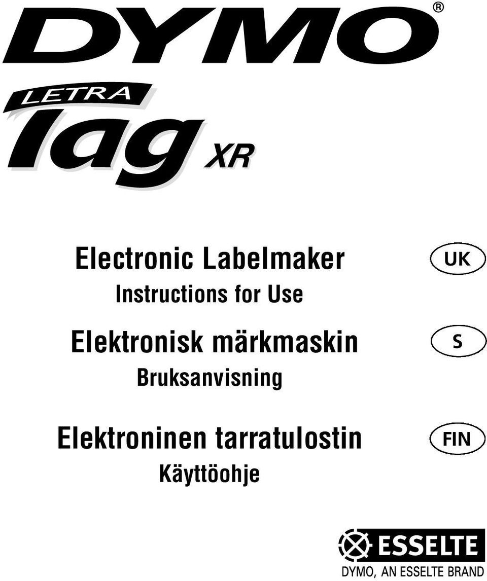 märkmaskin Bruksanvisning
