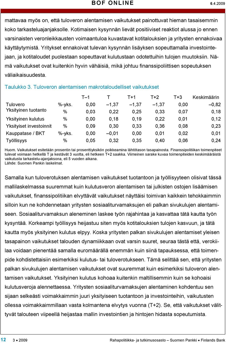 Yriykse ennakoiva ulevan kysynnän lisäyksen sopeuamalla invesoinejaan, ja koialoude puolesaan sopeuava kuluusaan odoeuihin ulojen muuoksiin.