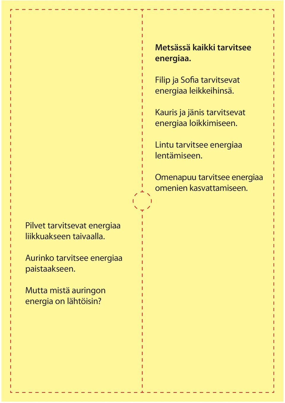 Omenapuu tarvitsee energiaa omenienkasvattamiseen.