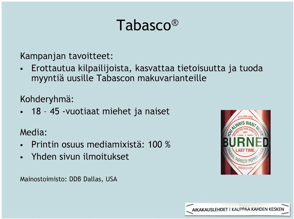 Kohderyhmä: 18 45 -vuotiaat miehet ja naiset Media: Printin osuus