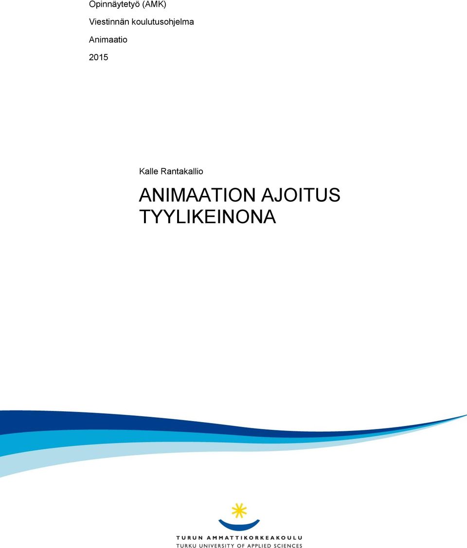 Animaatio 2015 Kalle