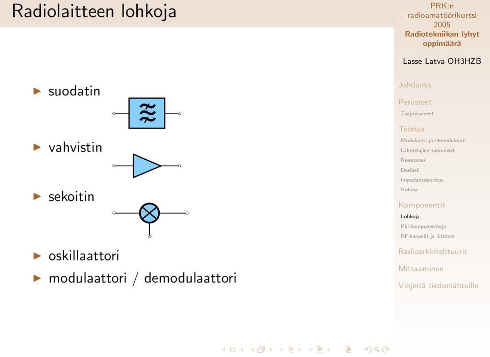 sekoitin oskillaattori
