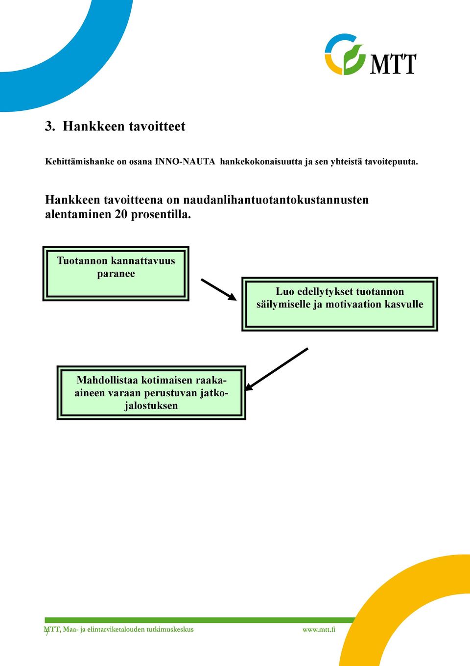 Hankkeen tavoitteena on naudanlihantuotantokustannusten alentaminen 20 prosentilla.