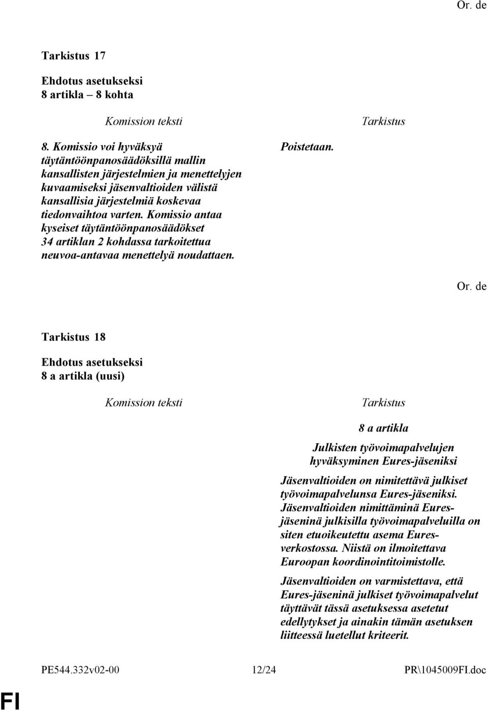 Komissio antaa kyseiset täytäntöönpanosäädökset 34 artiklan 2 kohdassa tarkoitettua neuvoa-antavaa menettelyä noudattaen. Poistetaan.
